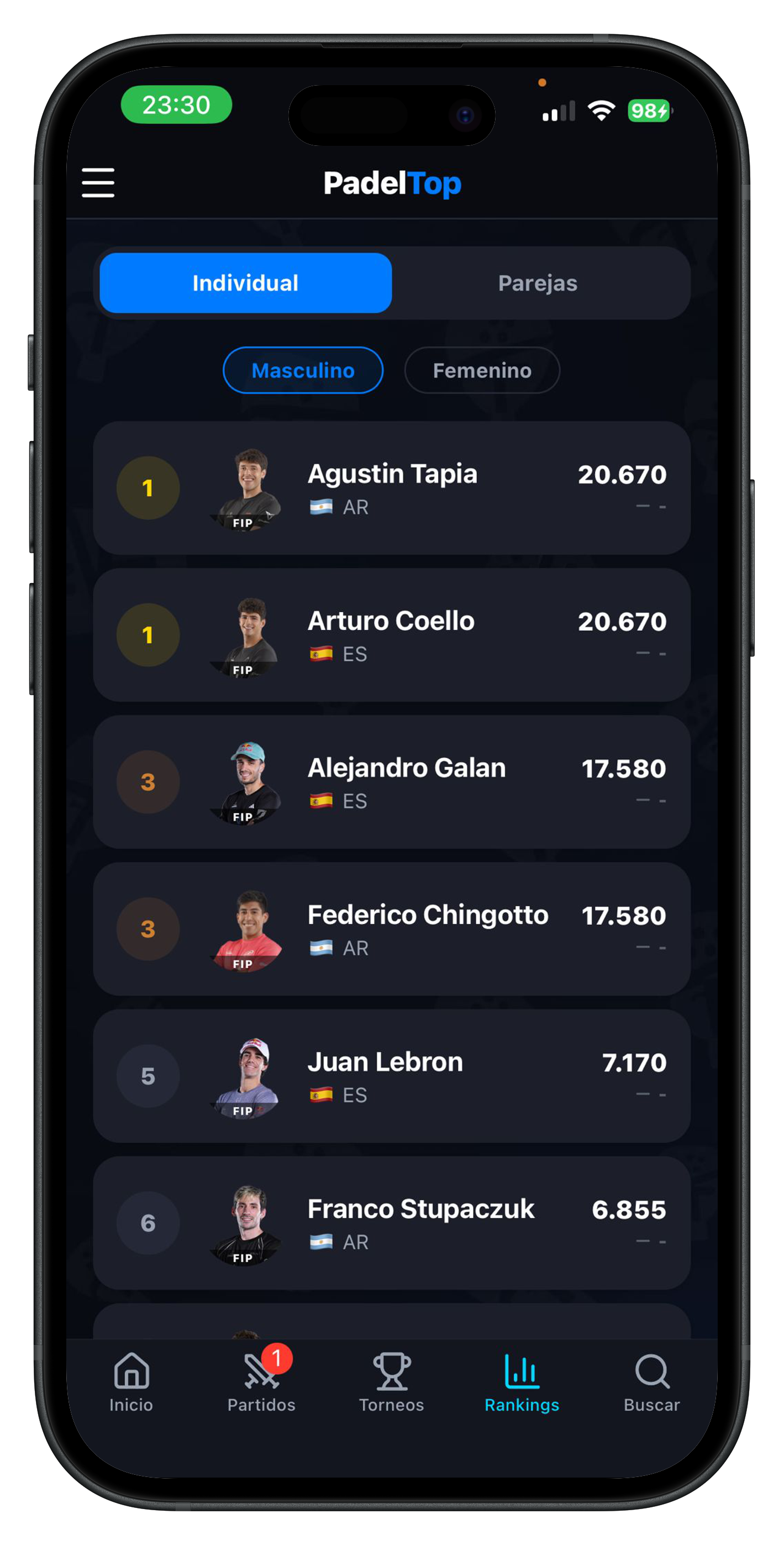 Captura de Ranking